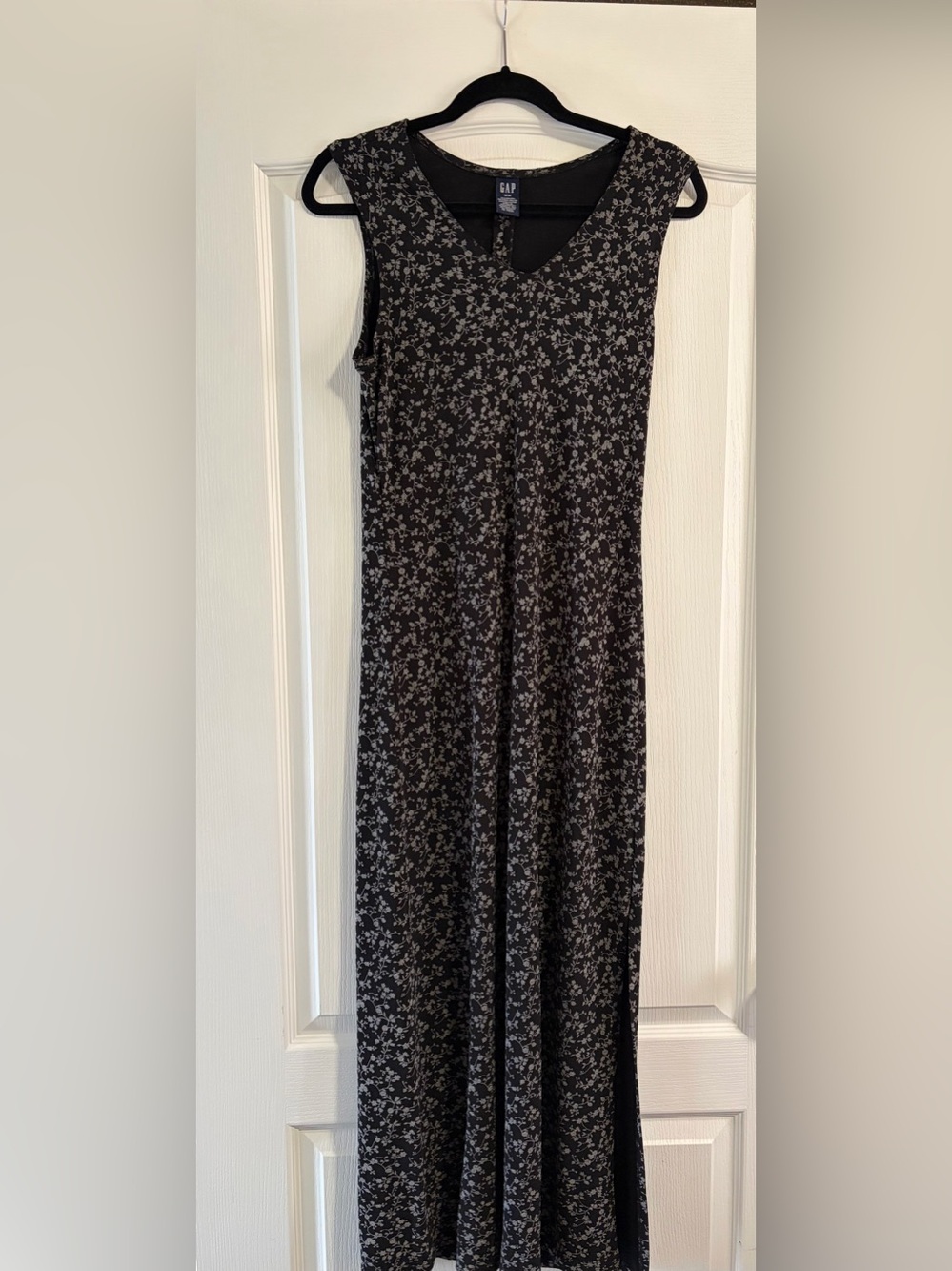 GAP Black Floral Maxi Dress